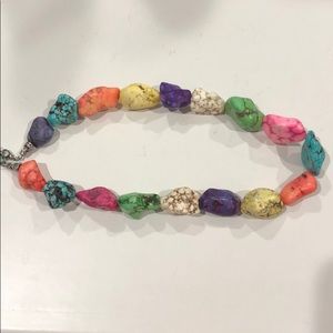 Handmade multicolored chunky necklace